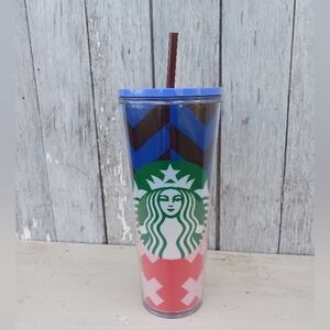 2021 STARBUCKS 24 oz Acrylic Cold Cup Tumbler Back To School Target Chevron